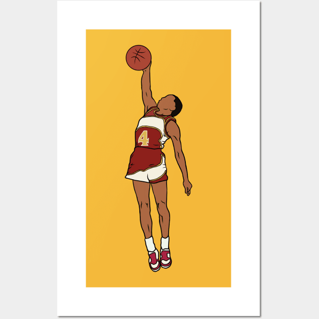 Spud Webb Dunk Wall Art by rattraptees